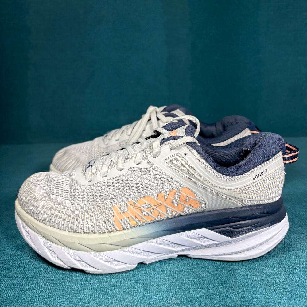 HOKA Bondi 7 Wide Womens Size 7.5 D Running Shoes 1110531